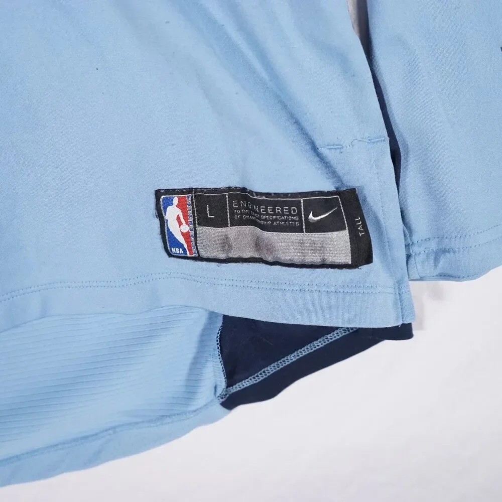 Nike Memphis Grizzlies Elite Long Sleeve Shooter Shirt Blue Mens Large Tall